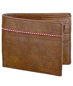 Laurels Mayhen Tan & Red Men's Wallet (Lw-Mh-0610) Rs.199 - Amazon