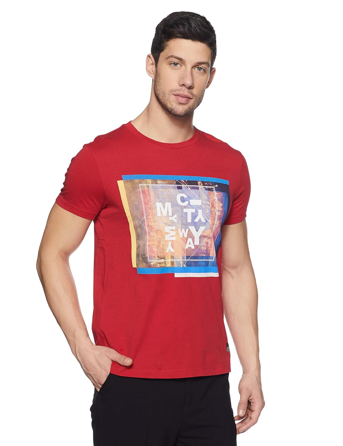 Lee Lee Men's Printed Slim Fit T-Shirt