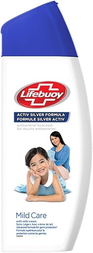 LIFEBUOY BODY WASH MILD CARE 300 ML | Gentle Milk Cream Formula with Superior Germ Protection