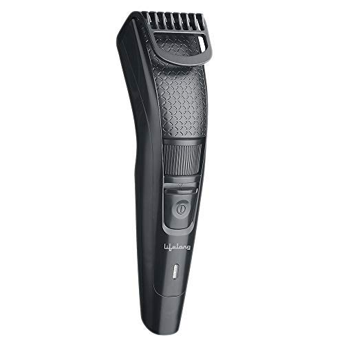 Lifelong Cordless Beard Trimmer for Men, Runtime: 45 Minutes (Black)