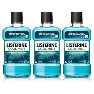 Listerine Cool Mint Mouthwash - 250ml (Buy 2 Get 1 Free) Rs.216 - Amazon