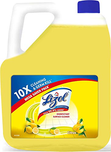 Lizol Disinfectant Surface & Floor Cleaner, Citrus - 5 L