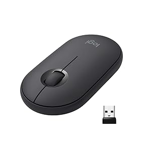Logitech Pebble M350 Wireless Mouse with Bluetooth or USB