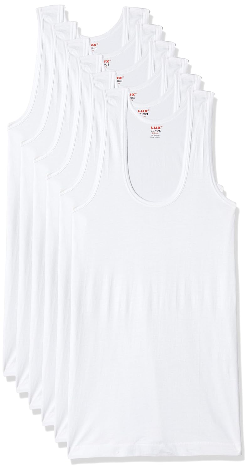 Lux VENUS Men's Cotton Vest (Pack of 6) at Rs.287 - Amazon