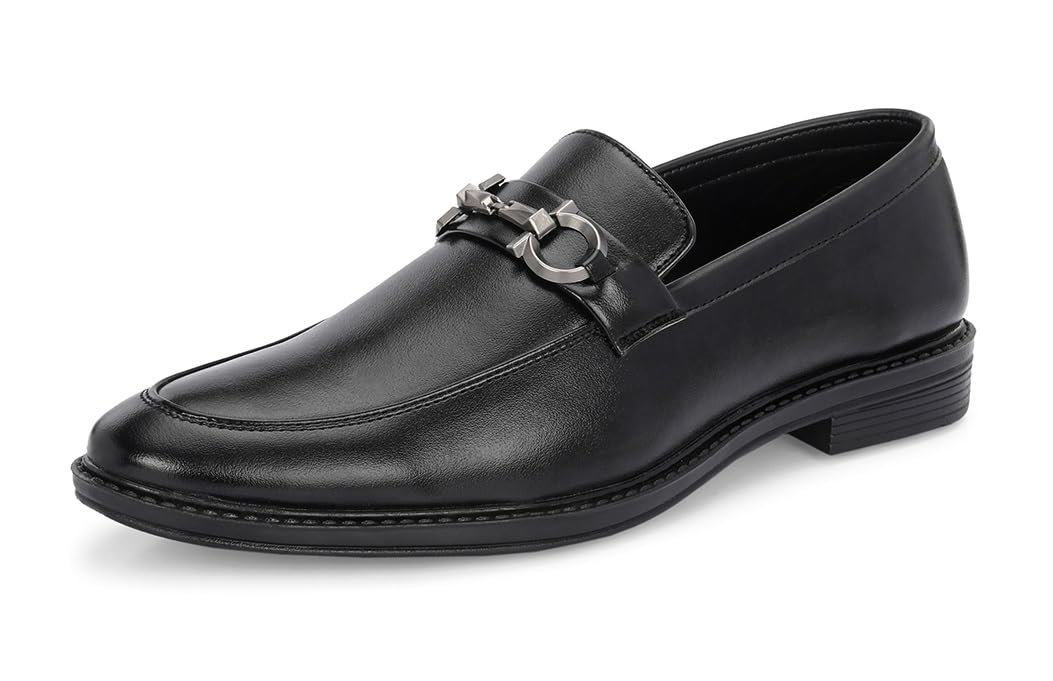 MACTREE Men's PU Leather Moccasin Formal Shoes