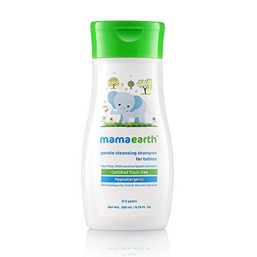 Mamaearth Gentle Cleansing Baby Shampoo : New borns, babies and kids (0-5 Years).200ml