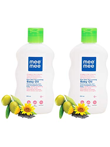 Mee Mee Nourishing Baby Oil with Fruit Extracts, 200ml (Pack of 2)