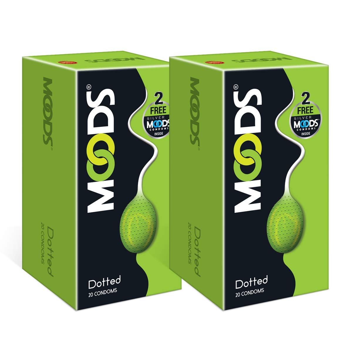 Moods Supreme Dotted - 20 Condoms (Pack of 2) Rs.182 - Amazon