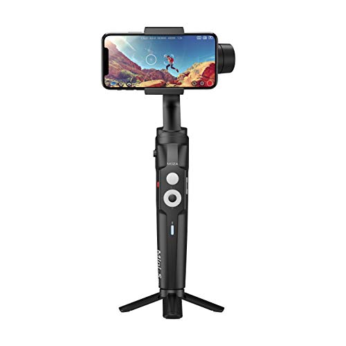 MOZA Mini S Essential Fold-able Smartphone Gimbal with Quick Platback,One-Button Zoon,Timelapse,Objecti Tracking,Inception Mode Fucntion for Smartphone Brand: MOZA