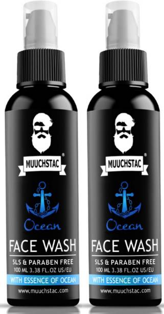 MUUCHSTAC Ocean for Men, Fights Acne &amp; Pimple, Brighten Skin, All Skin Types Face Wash  (200 ml)