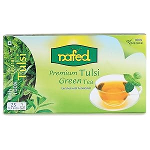 Nafed Premium Tea, Tulsi, 25 Tea Bags Rs.78 - Amazon