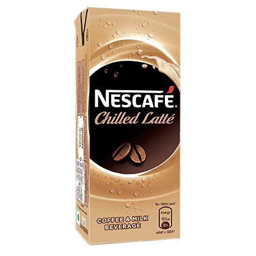 Nescafe Chilled Latte, Ready-To-Drink Cold Coffee, 180Ml Tetra Pak