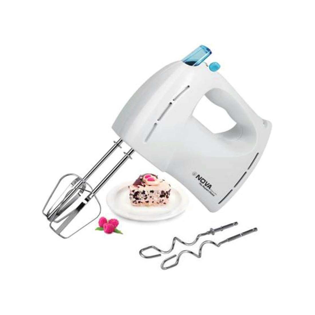 Nova Pro NHM-2109 150 Watt Hand Mixer (White & Blue)