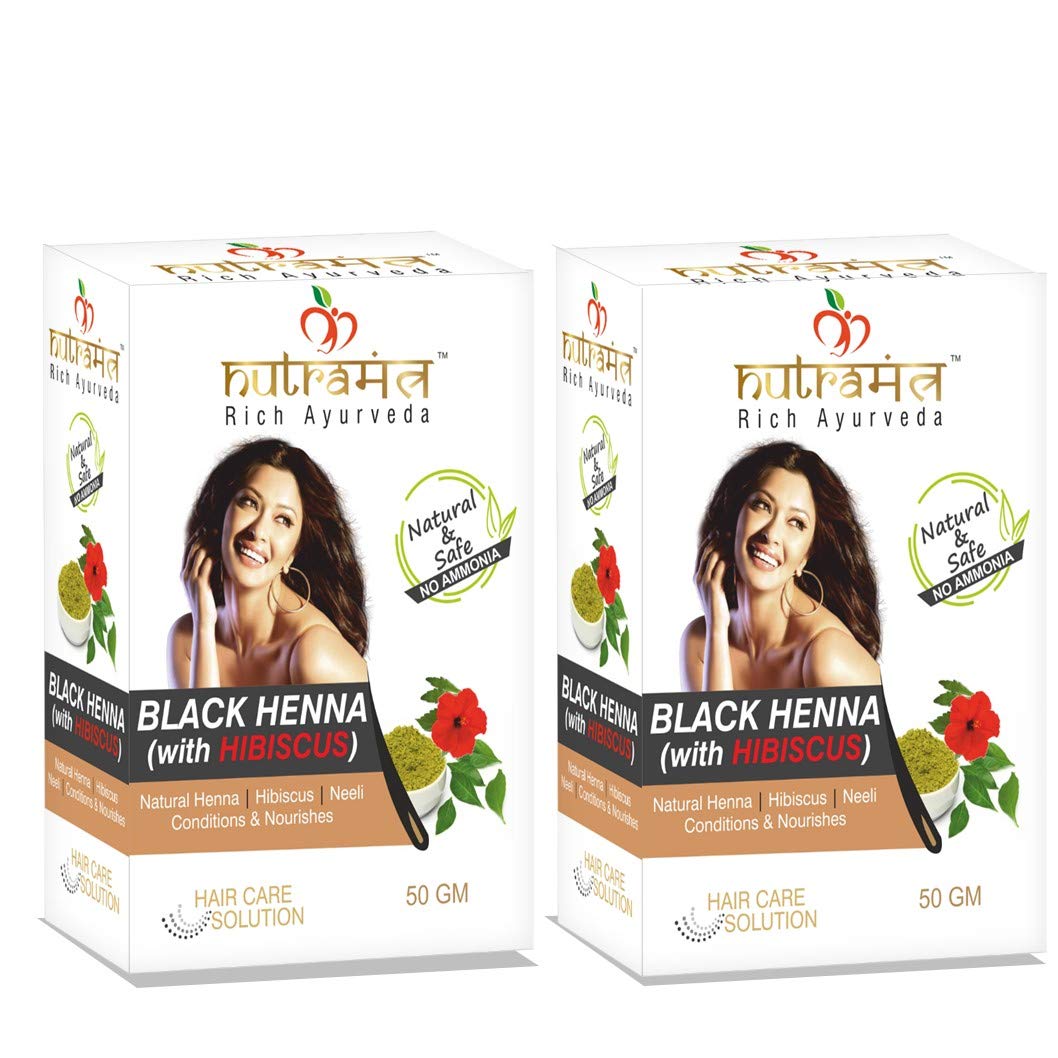 Nutramantra Black Henna, Hibiscus, 50g (Pack of 2) Rs.135 - Amazon