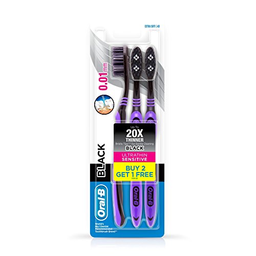 Oral-B Ultrathin Sensitive Toothbrush - 1 Piece (Black, Buy 2 Get 1 Free) Rs.90 - Amazon