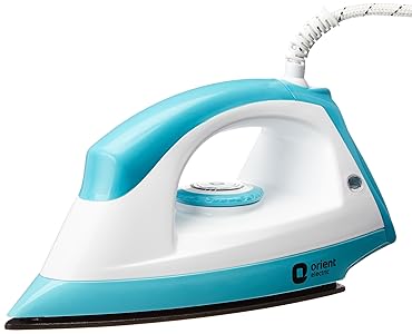 Orient Electric Fabrijoy DIFJ10BP 1000-Watt Dry Iron (White and Blue) Rs.449 - Amazon