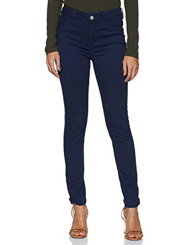 Park Avenue Women Women's Slim Fit Pants (PWTY01001-K6_Black_66)
