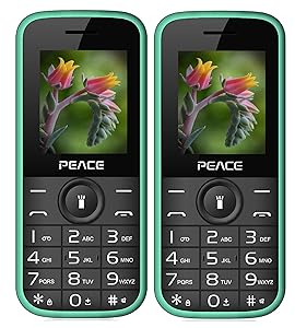 Peace P3 Green+ P3 Green COMBO OF TWO Mobile Phones Rs.953 - Amazon