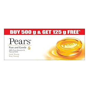 Pears Pure And Gentle Bathing Bar, 125g (Pack Of 5)