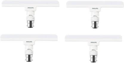 Philips 10 W T-Bulb B22 LED Bulb  (White, Pack of 4)