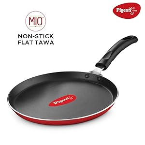 Pigeon by Stovekraft Mio Aluminum Flat Tawa, 250mm at Rs.399 - Amazon