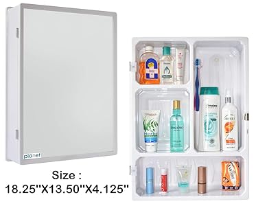 Planet Forever High Grade Multipurpose Bathroom Slim Cabinet with Mirror Rs.1099