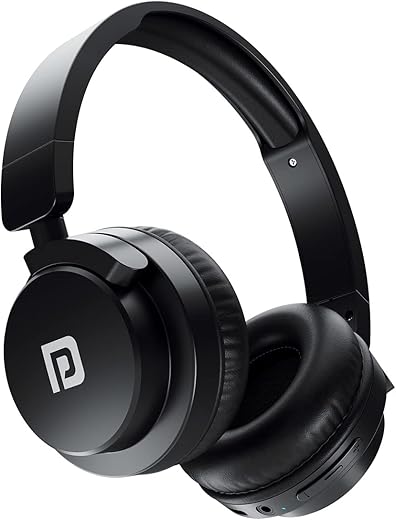 Portronics Muffs M2 Bluetooth Headphones On Ear with Upto 40 Hrs Playtime, 40mm Dynamic Drivers, AUX 3.5mm, Powerful Bass, Laptop &amp; PC Support, Type C Charging Port, Foldable Design(Black)