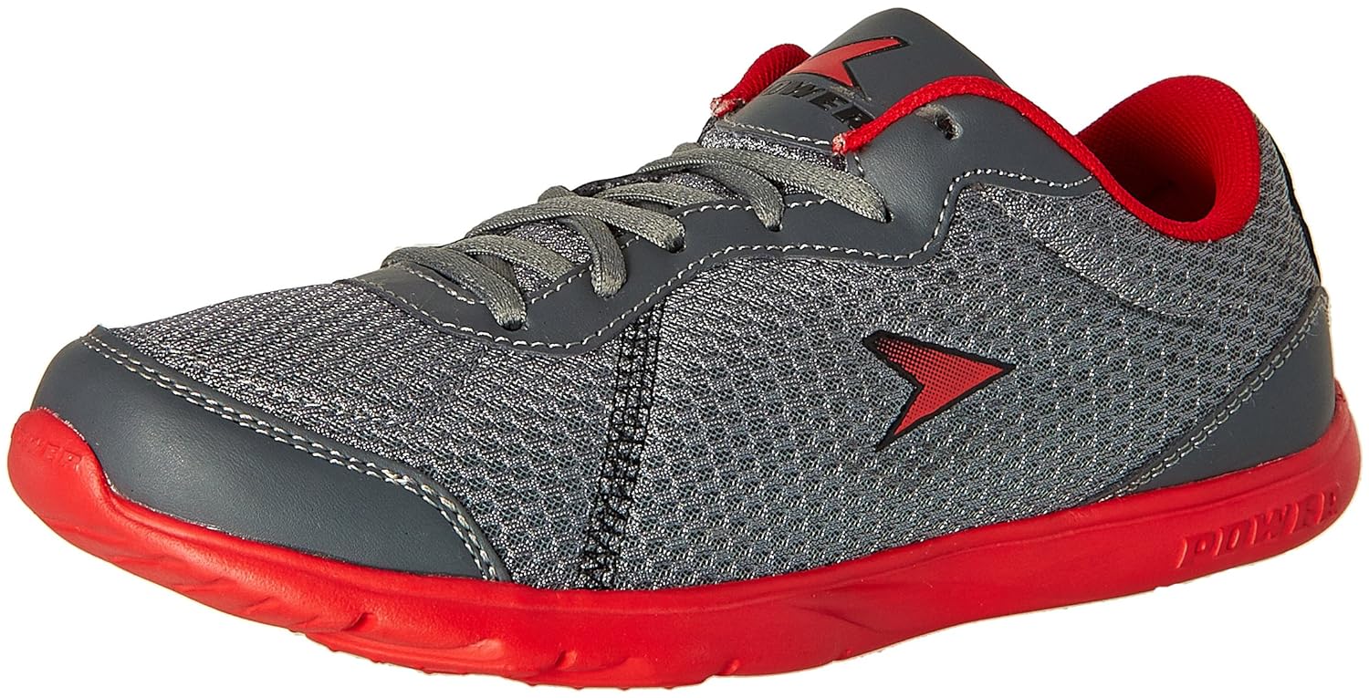Power Men's Edge Inb314 Grey and Silver Running Shoes - 7 UK/India