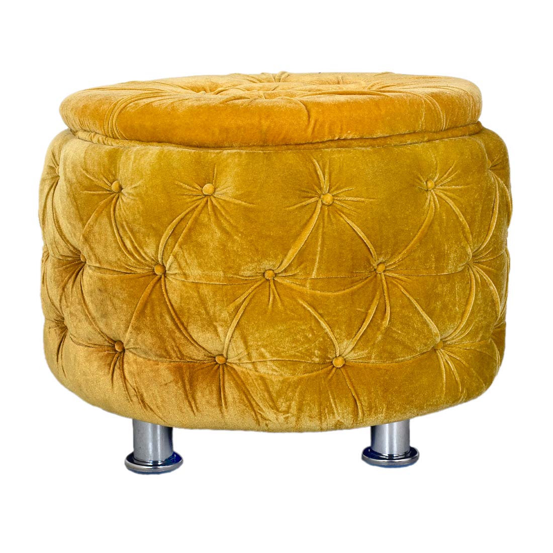 Puffy Sitting Stool Yellow Designer Pouffe Cushioned Stool Rs.2150 - Amazon