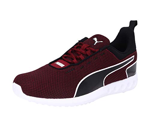 Puma Men's Concave Pro Idp Rhubarb White Black Running Shoes- 7 UK