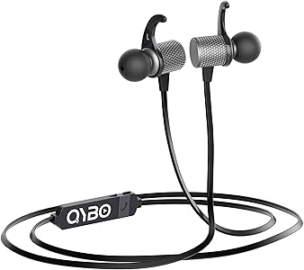 Qybo Bluetooth in-Ear Hook Earphones with Microphone Gunmetal