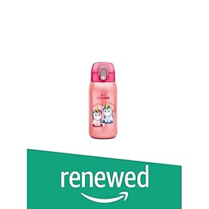 (Renewed) Milton Jolly 375 Thermosteel Kids Water Bottle, 300 ml, Pink