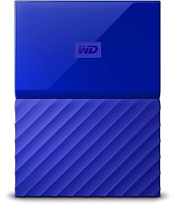 (Renewed) WD My Passport 4TB Portable External Hard Drive (Blue)