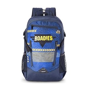 Roadies By The Vertical Fearless Polyester 21 Ltrs Black Laptop Backpack