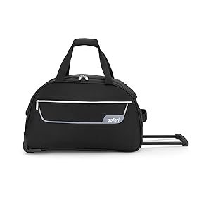 Safari ARC Polyester 55 cms Black Travel Duffle (ARC55RLBLK)