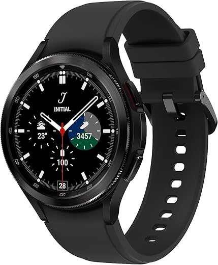 Samsung Galaxy Watch4 Classic Bluetooth(4.6cm, Black, Compatible with Android only)