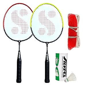 Silver's KIDS SIL-PEDAL COMBO-6 Aluminum Badminton Set Rs.299 - Amazon