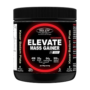 Sinew Nutrition Elevate Mass Gainer with Digestive Enzymes, 300 gm