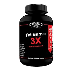 Sinew Nutrition Natural Fat Burner 3X (Green Tea, Green Coffee & Garcinia Cambogia Extract) - 700 mg (60 Veg Capsules)