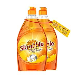 Skrubble High Action Dishwash Liquid - 500 ml (Pack of 2)