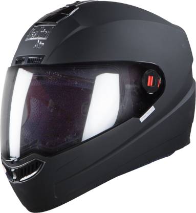 Steelbird SBA-1 Classic Motorbike Helmet  (Black)