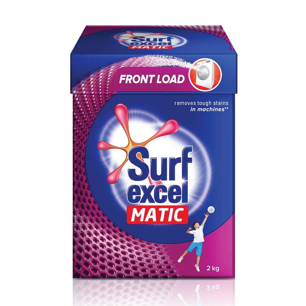 Surf Excel Matic Front Load Detergent Powder, 2 kg Rs.307 - Amazon