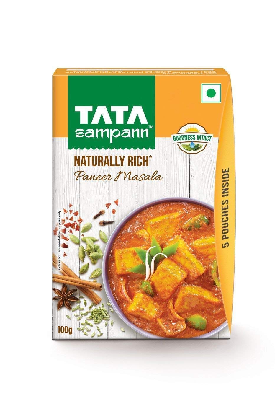 Tata Sampann Paneer Masala, 100g at Rs.65 - Amazon
