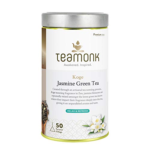Teamonk Koge Nilgiri Jasmine Green Tea, 50 Tea Bags