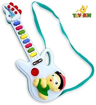 Toyzrin Musical Guitar for Kids with Lights, 8 Sounds