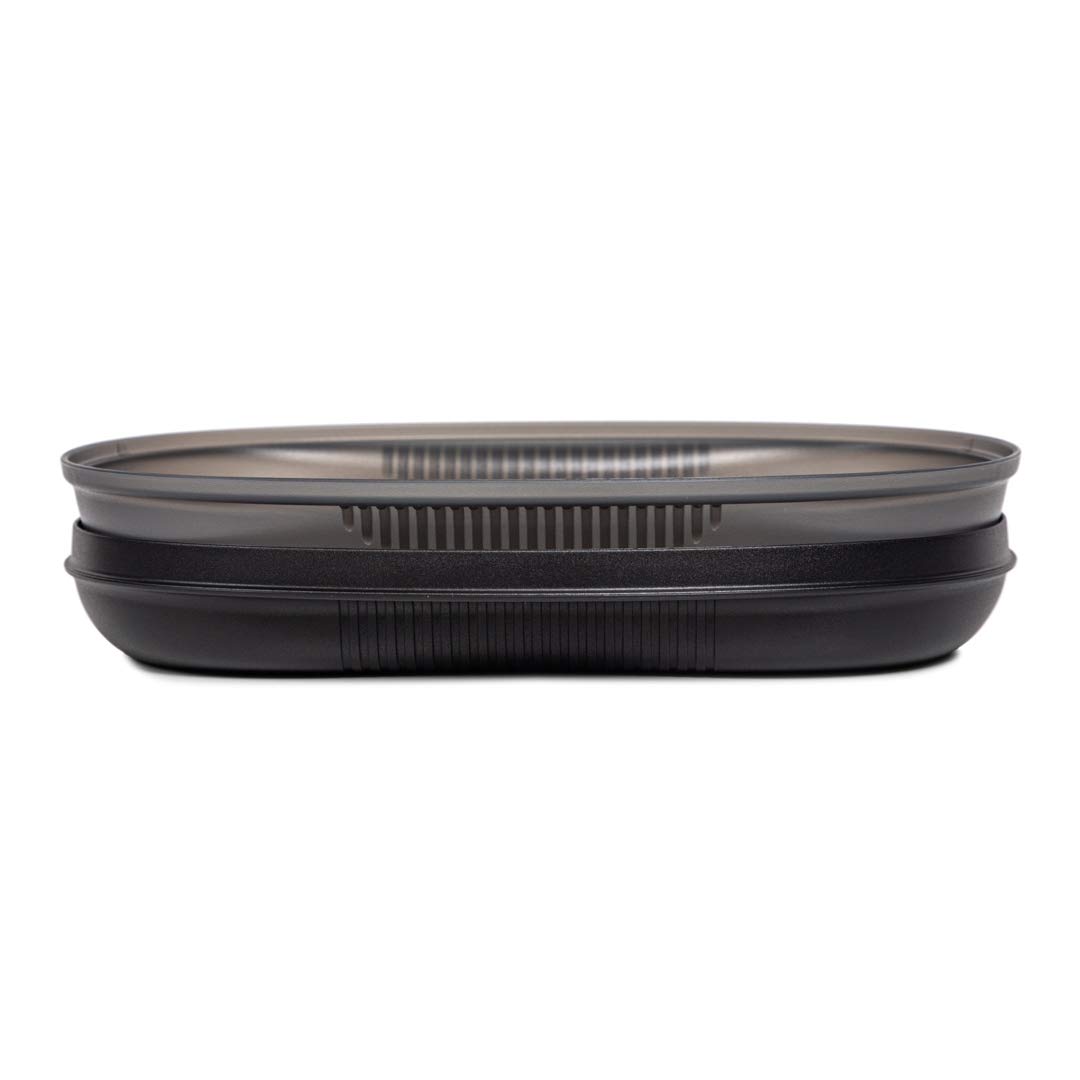Tupperware Microwave Safe Cooking Container Breakfast Maker 430ml-Plastic (black)