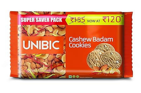 Unibic Cashew Badam Cookies, 500 g