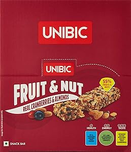 Unibic Snack bar  Fruit & Nut 360g Pack of 12, 360g Rs.218 - Amazon