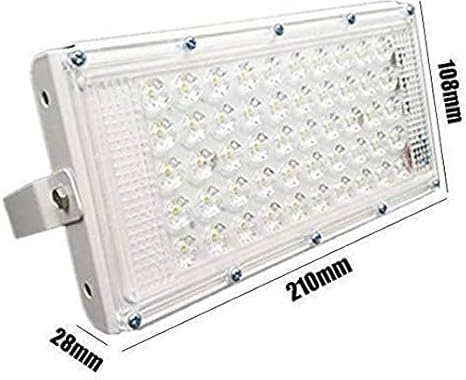 Urban King -50W Ultra Thin Slim IP65 WaterproofLED Flood Outdoor Cool Day Light (White) 1 piece