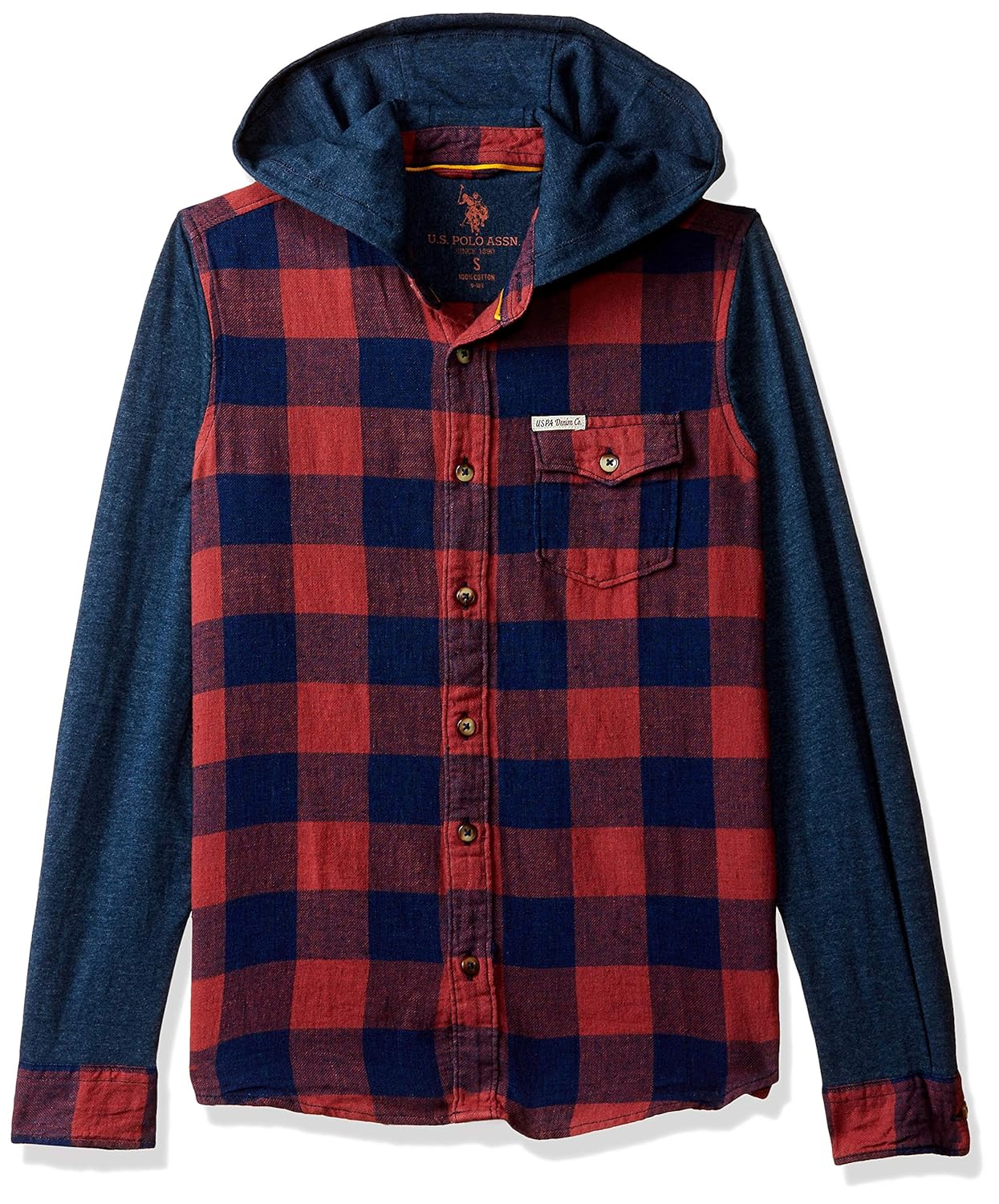 US Polo Kids Boys' Plain Regular Fit Shirt Rs.523